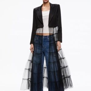Alice + Olivia EVERLY TULLE BLAZER size XS NWT
